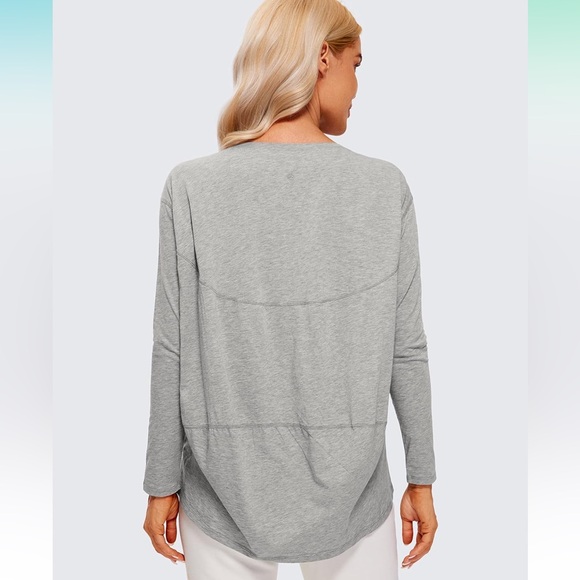 CRZ Yoga Long Sleeve Workout Shirt Melanite Small - Picture 8 of 8